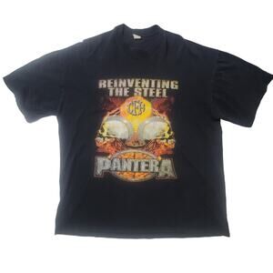 Vintage Pantera Morbid Angel Reinventing The Steel 2001 Tour Heavy Metal XL